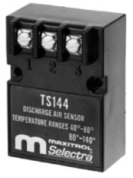 Maxitrol TS144E Discharge Air Sensor Min= 20-60F Max=60-120F