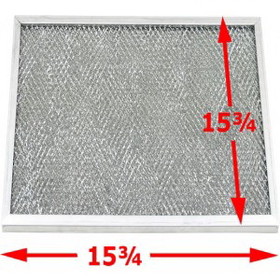 Trion 232167-001 Pre-Filter For Cac-100 Aluminum Mesh 15-3/4" X 15-3/4" X 3/8"