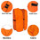 TopTie Blaze Orange Vest Hunting Safety Vest High Visibility Unisex Vest