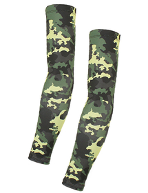 TOPTIE 1 Pair Men's Cooling Arm Sleeves Anti-Slip Sun Protection Camouflage Cover