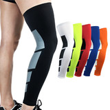TOPTIE 1 PC Compression Full Leg Sleeves For Men and Women, Leg Sleeves For Sports, Running, Basketball, Shin Splints