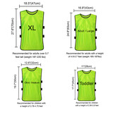 TOPTIE 12 Pcs Numbered Training Vest Scrimmage Practice Vest Pinnies Sets of 12 (#1-12) , Soccer Pinnies