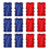 TopTie 12-Pack Training Vests, Sports Pinnies for Football / Soccer Team, Child & Adult & X-Large