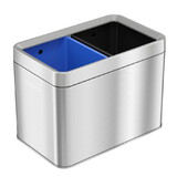 HLS Commercial HLS05DRO 5.3 Gallon / 20 Liter Stainless Steel Recycle Bin / Trash Can