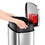 HLS Commercial HLSS13RFR 13.2 Gallon / 50 Liter Fire Rated Stainless Steel Soft Step Trash Can with Odor Filter and Removable Inner Bucket