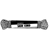 Red Rooster 10028 Solid Braid Cotton Sash Cord, 1/4" x 100'