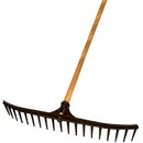 Red Rooster Poly Nut Rake, 22"