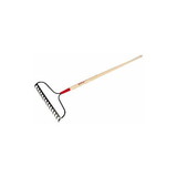 Red Rooster Landscape Bow Rake, Wood Handle