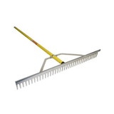 Red Rooster Landscape Bow Rake, Aluminum Head and Handle, 36"