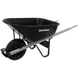Red Rooster 50519 Wheelbarrow with Wooden Handles, 6 Cubic Feet