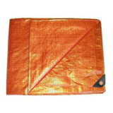 Red Rooster Irrigation Dam Material, 8' x 50', Orange with Loop