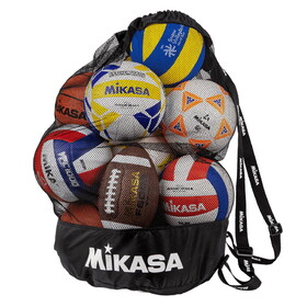 Mikasa MBAL Mesh Sports carrying bag with shoulder strap, durable solid nylon bottom