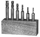 Michigan Drill 261CUS Cobalt Double-End End Mills Sets, Two Flute, 6 pieces