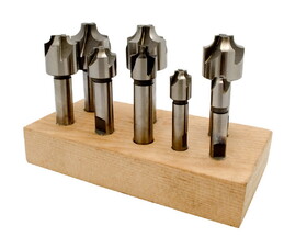 Michigan Drill 282A Corner Rounding End Mills Sets - High Speed Steel, 8 pieces