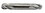 Michigan Drill KB84 3/8 Solid Carbide Double Ball End Mills 4 FLT Stub Length