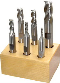Michigan Drill KD94S Solid Carbide Double End Mills Sets, 6 pieces