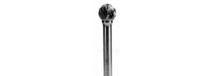 Michigan Drill SD3L6 3/8 X 5/16 Extra Long Solid Carbide Burs 1/4" Steel Shank - Double Cut