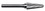 Michigan Drill SL1 1/4 X 5/8 Taper Shape (SL) with Radius End & 14 Degree Included Angle 1/4 Steel Shank