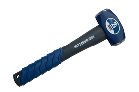 Seymour 41805 2 lb Drilling Hammer - Spiral Anti-Slip Grip & Overstrike Protection - Fiberglass 10" Handle