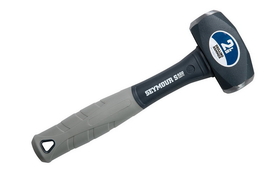 Seymour 41807 2 lb Drilling Hammer - Fiberglass with Cushion Grip & Overstrike Protection 10" Handle