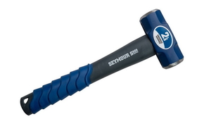 Seymour 41830 2 lb Engineer Hammer - Spiral Anti-Slip Grip & Overstrike Protection - Fiberglass 16" Handle
