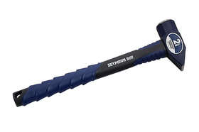 Seymour 41875 2 lb Cross-Pein Hammer - Spiral Anti-Slip Grip & Overstrike Protection - Fiberglass 16" Handle