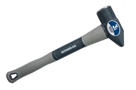 Seymour 41877 3 lb Cross-Pein Hammer - Fiberglass with Cushion Grip & Overstrike Protection 16" Handle