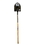 Seymour 45000 Round Point Shovel, 14 Gauge #2 / 9.5" x 11.5" , PowerSocket & Forward Turned Step, Two Solid Steel Rivets, 48" Precision Lathe Turned American Ash Handle, Price/Each