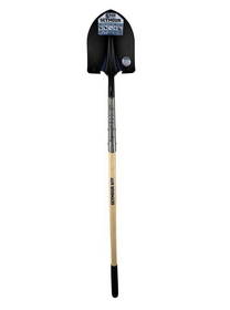 Seymour 45010 Round Point Shovel, 14 Gauge #2 / 9.5" x 11.5" , PowerSocket & Forward Turned Boot Step, Two Solid Steel Rivets, 48" Precision Lathe Turned American Ash, ProGrip