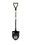 Seymour 45011 Round Point Shovel, 14 Gauge #2 / 9.5" x 11.5" , PowerSocket & Forward Turned Boot Step, Two Solid Steel Rivets, 29" Precision Lathe Turned American Ash, Steel D Grip, Price/Each