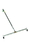Midwest Rake 46032 Water Broom, 32" 8 Nozzles with Caster Wheels, Brass T-Connector, Aluminum, Pistol Grip Hose - Connector, Price/Each