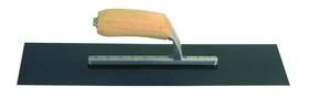 Midwest Rake 47468 Flex Trowel, Rounded Edge, Riveted, 5" x 16" Overall Size, Ergonomic Wood Grip