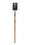 Seymour 49153 Garden Spade Shovel, 16 Gauge / 7" x 12" , Forward Turned Step, Solid Steel Rivet, 48" Precision Lathe Turned Hardwood Handle, Price/Each