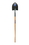Seymour 49155 Irrigation Shovel, 16 Gauge / Forward Turned Step, Solid Steel Rivet, 48" Precision Lathe Turned Hardwood Handle, Price/Each
