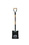 Seymour 49173 Square Point Shovel, Forged #2 / 9.5" x 11.5" , Forward Turned Step, Solid Steel Rivet, 27" Precision Lathe Turned American Ash, Steel D Grip, Price/Each