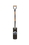 Seymour 49178 Post Spade, Forged 16" / Forward Turned Step, Solid Steel Rivet, 30" Precision Lathe Turned American Ash, Steel D Grip, Price/Each