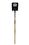 Seymour 49332 Square Point Shovel, 14 Gauge #2 / 9.5" x 11.5" , Forward Turned Step, Extended 11" Tab Socket with Two Solid Steel Rivets, 48" Precision Lathe Turned American Ash Handle, Price/Each