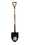 Seymour 49338 Round Point Shovel, 14 Gauge #2 / 9.5" x 11.5" , Forward Turned Step, Extended 11" Tab Socket with Two Solid Steel Rivets, 39" Precision Lathe Turned American Ash, Steel D Grip, Price/Each