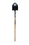 Seymour 49340 Round Point Shovel, 14 Gauge #2 / 9.5" x 11.5" , Rear Rolled Step, Extended 11" Tab Socket with Two Solid Steel Rivets, 48" Precision Lathe Turned American Ash Handle, Price/Each