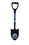 Seymour 49352 Round Point Shovel, MiniPro Shovel 6" x 8", Forward Turned Step, PermaGrip, 12" Professional Grade Fiberglass, Poly D Grip, Price/Each