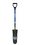 Seymour 49459 Drain Spade Shovel, 14 Gauge, 16" / Forward Turned Step, Fiberglass Insert & PermaGrip, 26" Industrial Grade Fiberglass, Poly D Grip, Price/Each