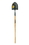 Toolite 49490 Round Point Shovel, 14 Gauge #2 / 9.5" x 11.5" , Forward Turned Step/ Perforated, Solid Steel Rivet, 48" Precision Lathe Turned Hardwood Handle, Price/Each