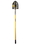 Toolite 49500 Round Point Shovel, 14 Gauge #2 / 9.5" x 11.5" , Forward Turned Step/ Perforated, Power Collar & Solid Steel Rivet, 48" Professional Grade Fiberglass, Cushion Grip, Price/Each
