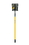 Toolite 49502 Square Point Shovel, 14 Gauge #2 / 9.5" x 11.5" , Forward Turned Step Perforated, Power Collar & Solid Steel Rivet, 48" Professional Grade Fiberglass, Cushion Grip, Price/Each