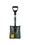 Toolite 49539 Square Point Shovel, 14 Gauge #2 / 9.5" x 11.5" , Forward Turned Step Perforated, Power Collar & Solid Steel Rivet, Professional Grade Fiberglass, Poly D Grip, Price/Each