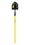 Toolite 49540 Round Point Shovel, 14 Gauge #2 / 9.5" x 11.5" , Forward Turned Step/ Perforated, Solid Steel Rivet, 48" Polymer with Fiberglass Core Handle, Price/Each