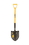 Toolite 49541 Round Point Shovel, 14 Gauge #2 / 9.5" x 11.5" , Forward Turned Step/ Perforated, Solid Steel Rivet, 29" Polymer with Fiberglass Core, Poly D Grip, Price/Each