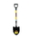 Structron 49561 Round Point Shovel, 14 Gauge #2 / 9.5" x 11.5" , Forward Turned Step, PowerCore & PermaGrip, 29" Premium Fiberglass, Poly D Grip, Price/Each
