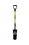 Structron 49577 Drain Spade Shovel, Forged, 14" / Forward Turned Step, PowerCore & PermaGrip, 29" Premium Fiberglass, Poly D Grip, Price/Each