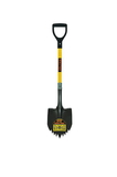 Structron 49631 Round Point Shovel, 14 Gauge / 9" x 11" , Forward Turned Step " Cutting Teeth, PowerCore & PermaGrip, 29" Premium Fiberglass, Poly D Grip